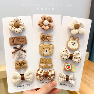 Baby hairpin female baby hair volume is small does not hurt hairpin fetal hair clip clip children toddler hair accessories sweat hair clip headdress