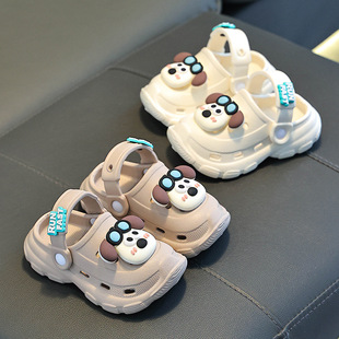 Baby Slippers Girls' Hole Shoes Summer Boys Infant Home Indoor Soft Bottom Non-slip Bath Children's Slippers
