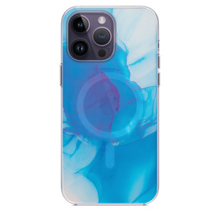 For 14 Apple pro Magnetic 12 Watercolor magsafe Creative Apple 13pro Max Mobile Phone Case Ink Art