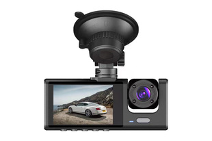 The new 3-lens video driving recorder HD 1080p car front car rear car video at the same time in multiple languages