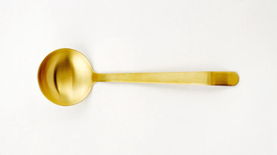 Stainless Steel Public Spoon Serving Spoon Buffet Serving Spoon Long Handle Large Hotel Restaurant Thickeneded Golden Spoon