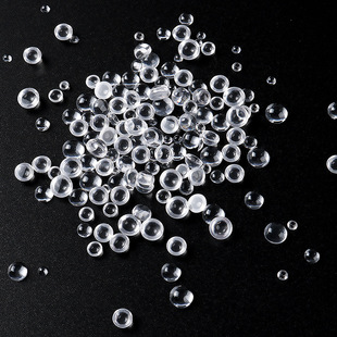 Cross-border new nail jewelry semicircle transparent bubble beads mermaid tears nail accessories wholesale diamond mixed