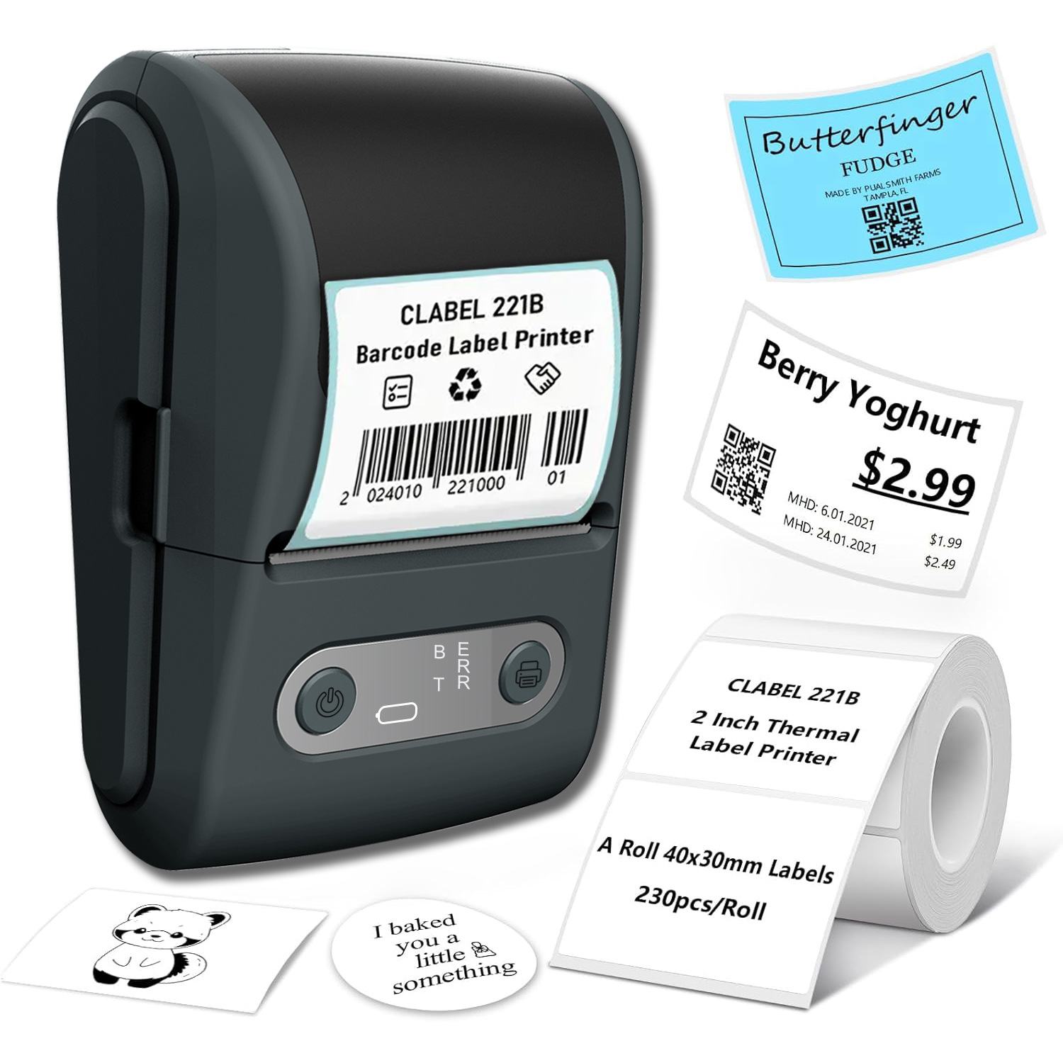 Cross-Border Popular High-Definition Bluetooth Thermal Printer Portable Home Small Mini Pocket Inkless Label Printing