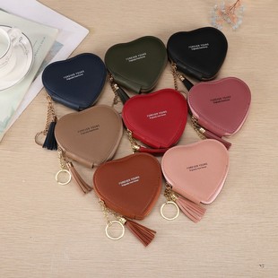 Cross Border in stock Key Bag Mini Cute Wallet Coin Bag PU Clutch Bag Anti-degaussing Coin Purse Wholesale Card Bag