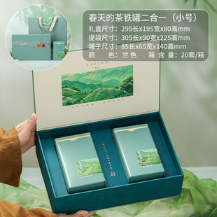 New Tea Packaging Box Empty Box Half a Jin One Jin Longjing Green Tea Biluochun Rizhao Green Tea Gift Box Customization