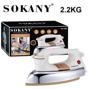 Экспорт SOKANY домашний железный утюг без пара Сухие гладильные изделия ручной керамический утюг 3002