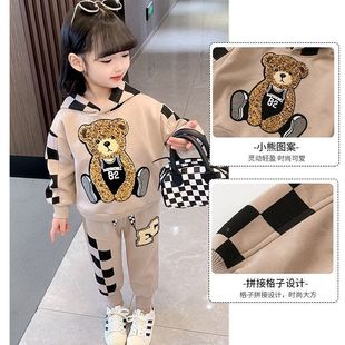Girls' Internet Celebrating suit Stylish Spring and Autumn 2025 New Children's Girls' Baby Children's Fashion Autumn Two-piece Set