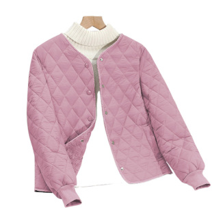 Winter fleece-lined liner cotton-padded coat women's light down cotton-padded jacket base wear small cotton-padded jacket school uniform artifact warm coat