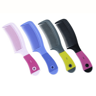 Factory direct fine-toothed comb portable makeup comb hair comb non-slip handle with hanging holes can be printed logo