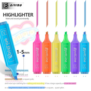 Cross-border dedicated to multi-color highlighter foreign trade classic hot marker pen 4 color oblique head color marker pen suit