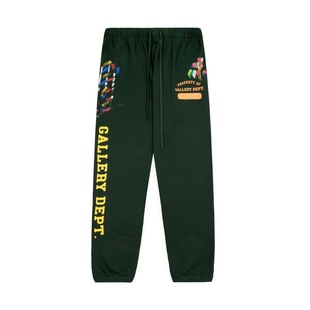 Correct version of cross-border G D classic letters splash ink graffiti printing stitching Joker pants men's and women's casual trousers