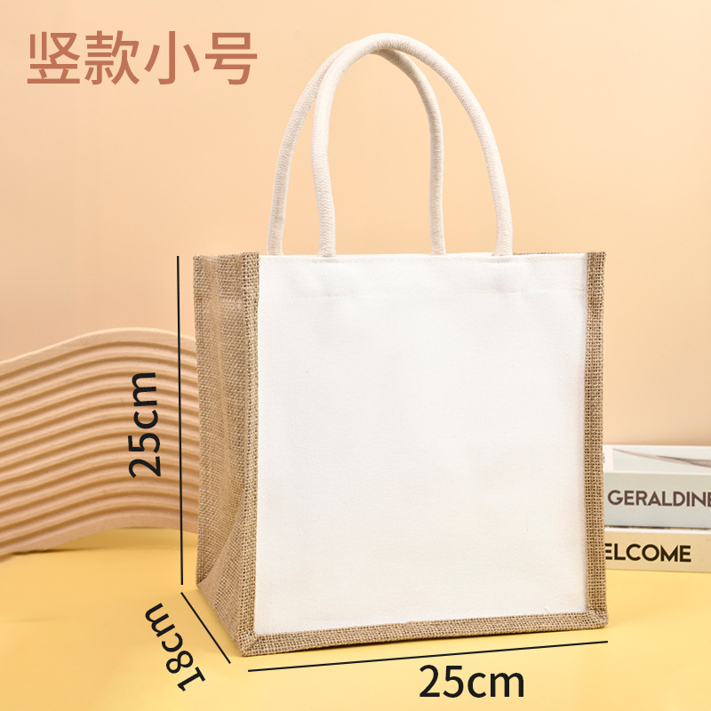 SLEED BAG MUJI Jute Bags Custom DIY Hand-painted SLEED Bags Cotton Linen Linen Handheld Gift Bags Wholesale