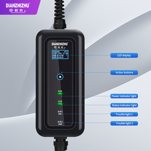Электрический паук от имени агента присоединяется к EV charger