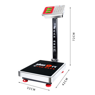 Waterproof Scale Electronic Scale Commercial Seafood Platform Scale Selling Vegetables 100kg Stainless Steel Folding Small Price Scale Household