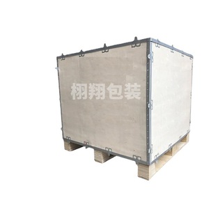 Jiangsu, Zhejiang and Shanghai Steel Belt Box Fumigation-Free Wooden Box Processing Fumigation Wooden Box Packaging Production Logistics Transportation Warehouse Packaging Steel