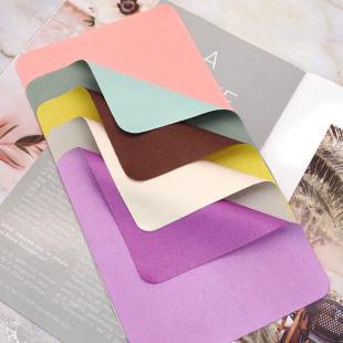 in stock wholesale double-sided two-color suede glasses cloth island wire wiping cloth screen jewelry cleaning cloth