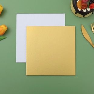 Birthday cake base 4 6 8 10 12 14 inch disposable padded cake box square round paper pad wholesale