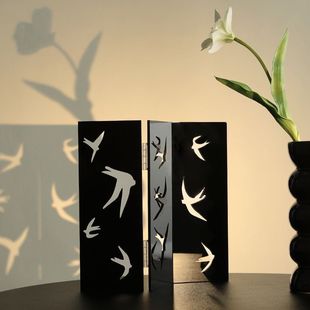Hollow desktop screen desktop swallow photography props living room porch decoration ornaments simple high-level table painting