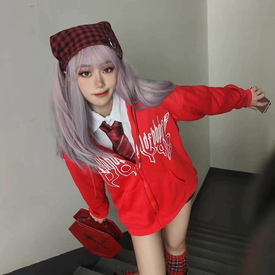 Spring Y2K Triangle Scarf Checkered Headband Sexy Sweet Millennium Original Versatile Hong Kong Style Leather Buckle Handmade Stylish Outing