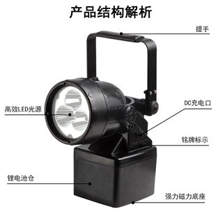 Charging inspection lamp JIW5281A/LT portable multifunctional strong light explosion-proof lamp with magnet portable Searchlight
