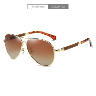 HDCRAFTER new metal leg memory rack polarized color film sunglasses Blue Film outdoor driving sunglasses SC016