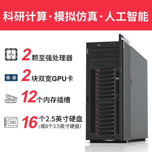Серверный хост Lenovo [ST558] двухсторонняя настольная рабочая станция [сервисная башня]