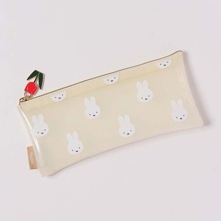 В наличии Японский стиль ins Miffy Cartoon Милый ПВХ Прозрачный водонепроницаемый пенал Высокая красота Значение Канцелярская коробка Сумка для хранения косметики