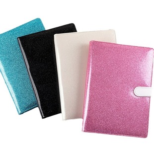 Gypsophila leather magnetic deduction sticker storage book A5 loose-leaf Japanese sticker hand account storage book photo album 3 inch 5 inch