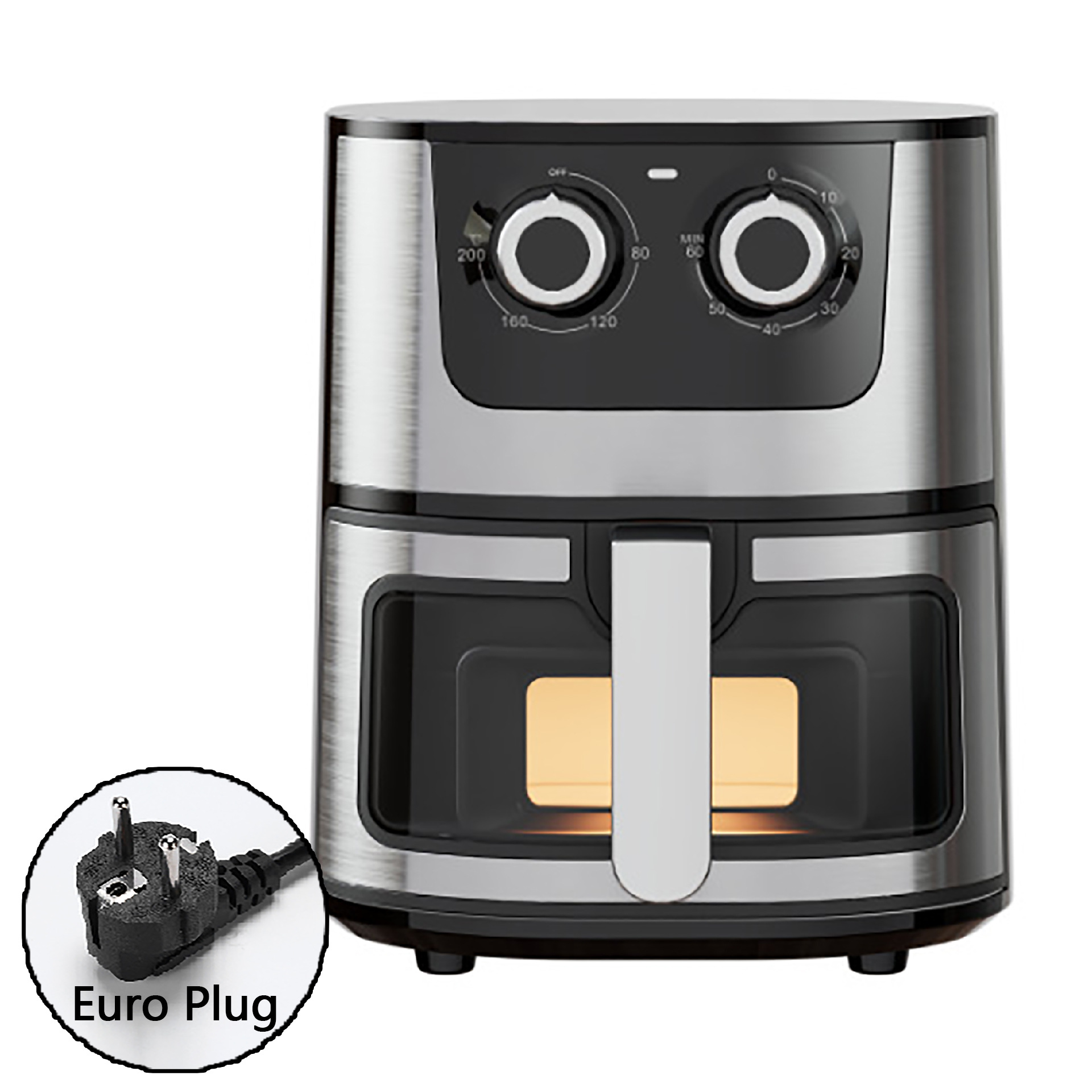 Cross-Border 7L Household Air Fryer Oil-Free Low-Fat Touch Baking All-In-One Machine Visual Window Oven Airfryer