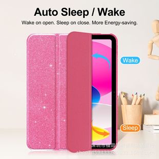 Suitable for iPad Protective Case 11Th Generation with Pen Slot Air4/5/6 Tablet Case 10.9inch Acrylic Anti-Fall Transparent Case