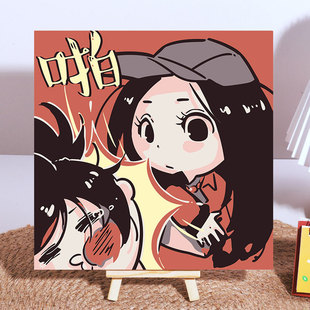 Трансграничная цифровая живопись Crayon Crayon Shinchan Diy раскраска детская масляная живопись милая в соответствии с цифровым производителем живописи