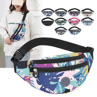 Cross-border Color Waist Bag Large Capacity Multi-layer Fashion Chest Bag Women's Outdoor Leisure Travel Storage Shoulder Crossbody Bag