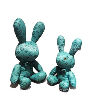 Leather large rabbit doll holiday gift cross-border big doll factory wholesale a generation of hair