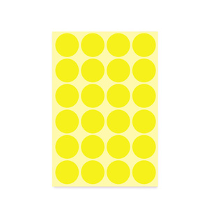 32mm color round dot sticker white sticker color sticker mouth pick paper classification marker paste