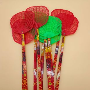 Bamboo Handle Fly Swatter with Extended Handle, Durable Fly Swatter for Home Use, Wholesale for One or Two Yuan