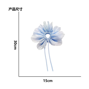 New Stereo Mesh Pleated Flower Fabric Wholesale Patch Cloth Sticker Bag Garment Accessories Handmade DIY Embroidery