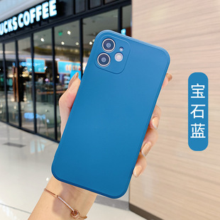 Suitable for iPhone15 Phone Case Apple 14promax Liquid Silicone 13 Soft Case 12 Lined with Fleece Protective Case