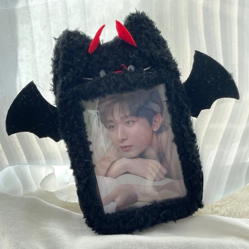 Ins Style Couple's Plush 3-inch ID Card Set Cute Animal Campus Meal Card Bag Aidou Small Card Photo Pendant