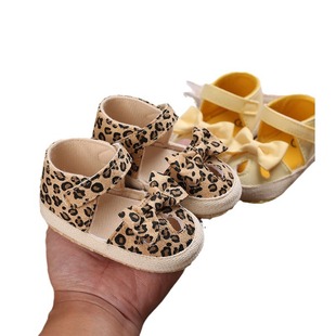 Li Haisheng 0-1 year old bow baby shoes soft bottom breathable baby girl toddler shoes support a generation of hair