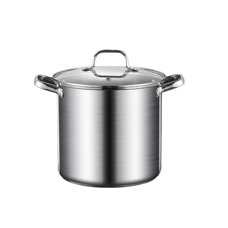 304 stainless steel soup pot stew soup porridge thickened double bottom high pot large capacity small soup bucket induction cooker gas gift box