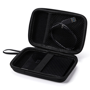 Wholesale 2.5 inch mobile hard disk bag square eva earphone bag data cable packaging Bluetooth headset storage bag
