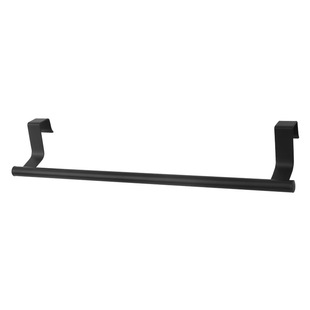 Stainless Steel Towel Rack Punch-free Towel Bar Bathroom Single-pole Bath Towel Shelf Cabinet Door Hanging Rack