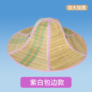 Hainan along the straw hat men and women summer tide foldable beach sunshade sun hat fishing farmers straw hat