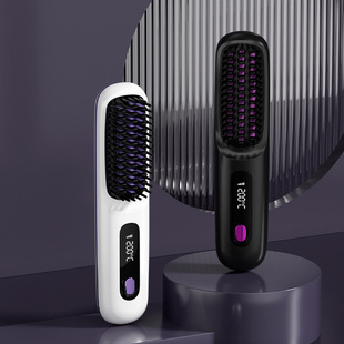 Новый стиль беспроводной USB-зарядка мини-прямой расческа портативный быстрый нагрев студент волос укладка прямых волос расческа завод
