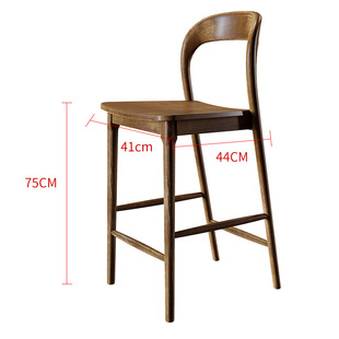 Solid wood chair wholesale Nordic home hotel restaurant modern minimalist dining chair living room office commercial back chair