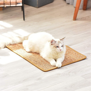 Cat Scratch Board does not drop crumbs cat scratch pad sisal pad sofa pad cat claw grinder anti-scratch pad cat toy with rigid escape