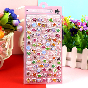 Новый стиль Sanrio Meloti Culomei Sticy Rubb Детская мультфильм Маленькая мягкая пузырьковая наклейка