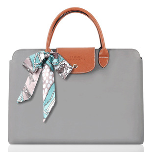 Kamlui Cross-border Laptop Bag Women's 14-inch 15.6 Business Lightweight Fashionable Shoulder Crossbody Silk Scarf
