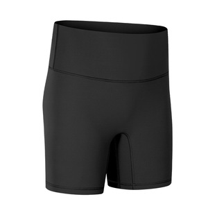 Lulu Оригинальный 6-дюймовые шорты для йоги Algin6 дюймовые женские с высокой талией без неловкой линии Летние спортивные укороченные брюки для фитнеса
