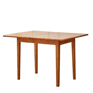 All Solid Wood Folding Dining Table Small Apartment Nordic Style Cherry Walnut Color Rectangular Thickened Desktop Home Dining Table